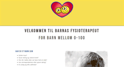 Desktop Screenshot of barnasfysioterapeut.no